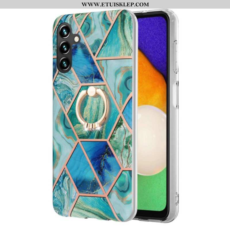 Etui do Samsung Galaxy A13 5G / A04s Geometryczny Marmur Z Podporą Pierścienia